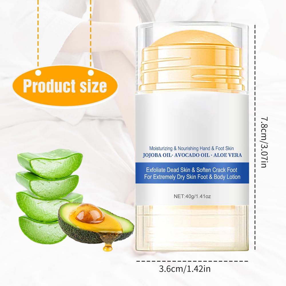 Moisturizing Foot Cream, 2025 New Hydrating and Anti-Cracking Foot Cream,Foot Repair Cream for Cracked Heels, Hands, Knees, Foot Creams to Repairs and Moisturizes Dry and Cracked Feet (2PCS, 1)