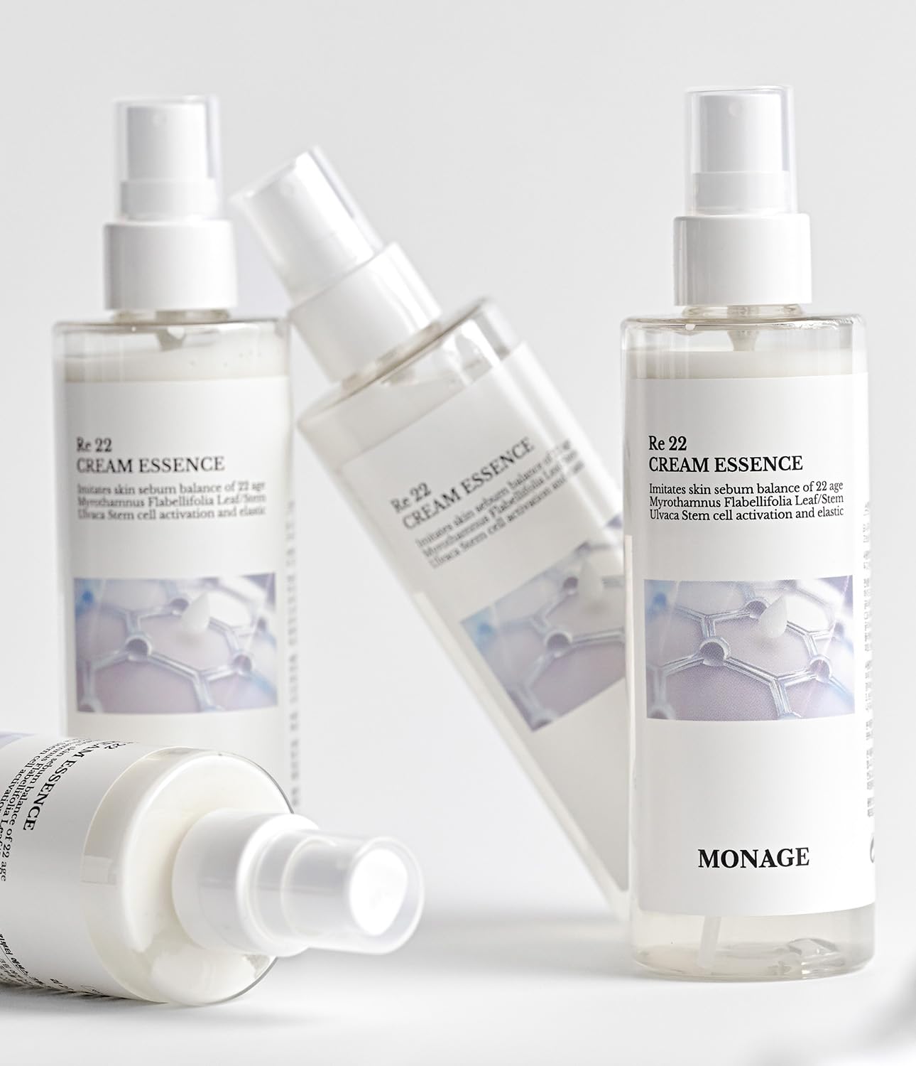 Korean Skin Care Cream Essence - All-in-One Hydrating Spray with Resurrection Plant & Sea Lettuce Stem Cells | 150ml / 5.07 fl. oz