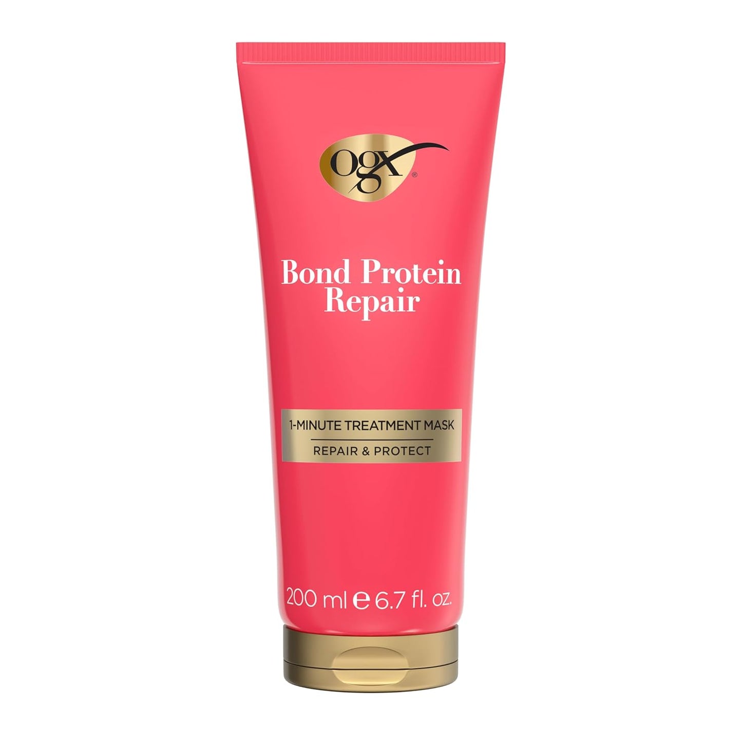 OGX Repair & Protect Bond Protein Hair Mask - Deep Conditioning Treatment for Shiny, Smooth Hair | 6.7 fl. oz