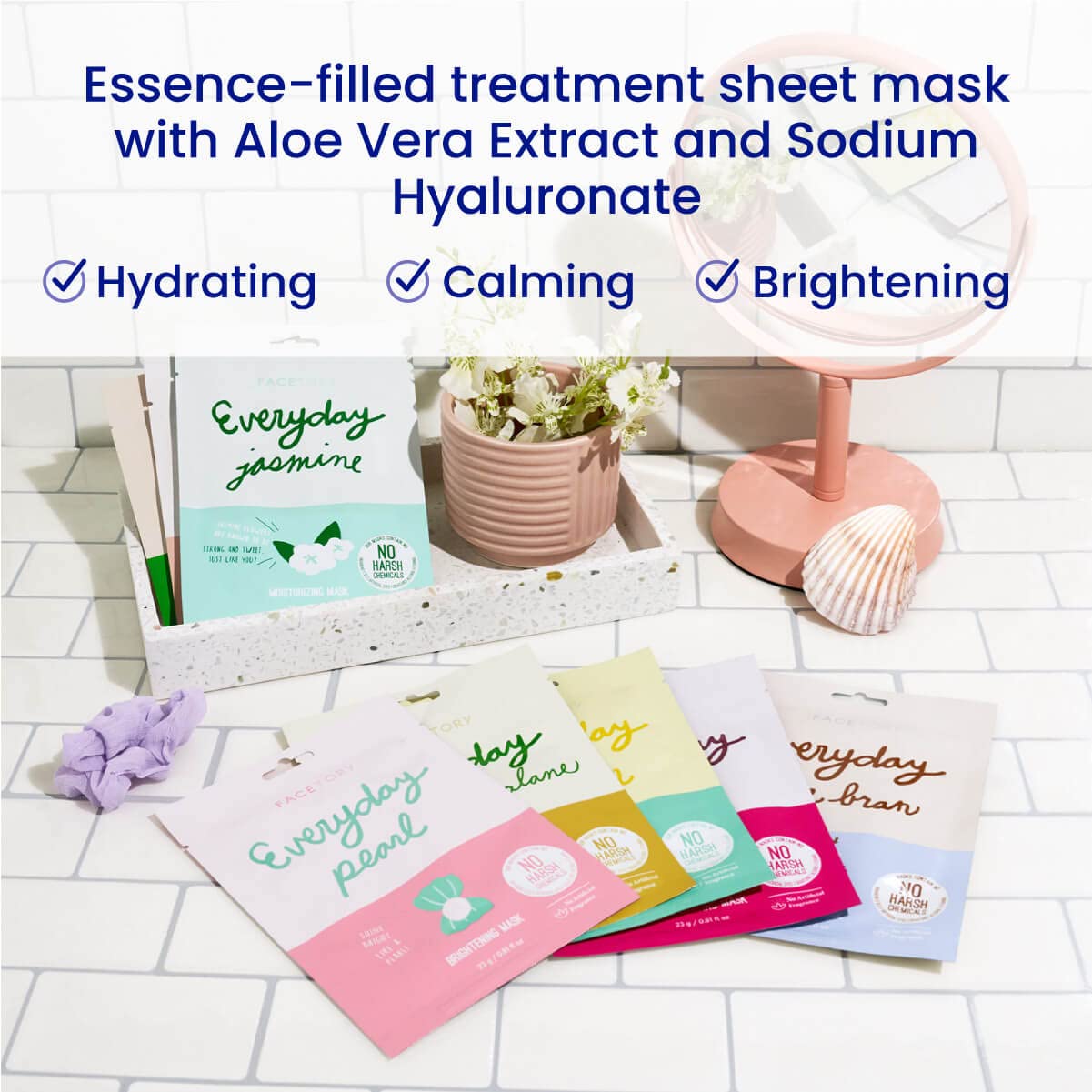 K Beauty Face Mask Collection - Hydrating & Soothing Korean Sheet Masks | 15 Count