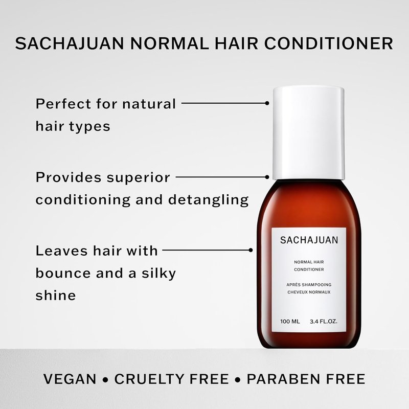 SACHAJUAN Normal Hair Conditioner | Lightweight Daily Conditioner for All Hair Types | Hydration, Detangling, Shine & Bounce | Ocean Silk Technology | Vegan & Paraben-Free | 8.4 fl oz