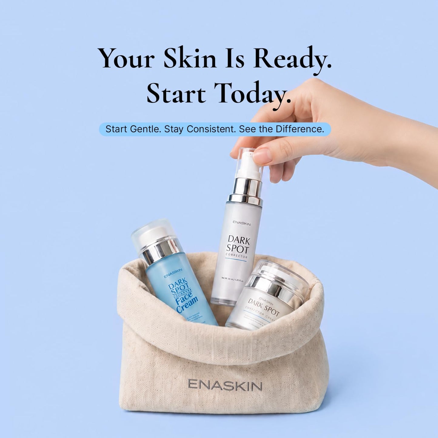 EnaSkin Dark Spot Corrector for Face & Body - 5% Tranexamic Acid, Niacinamide & Acid-Free Renewal Peptide - Hyperpigmentation, Melasma & Sun Spot Treatment, Gentle for Sensitive Skin, 1.01 fl oz