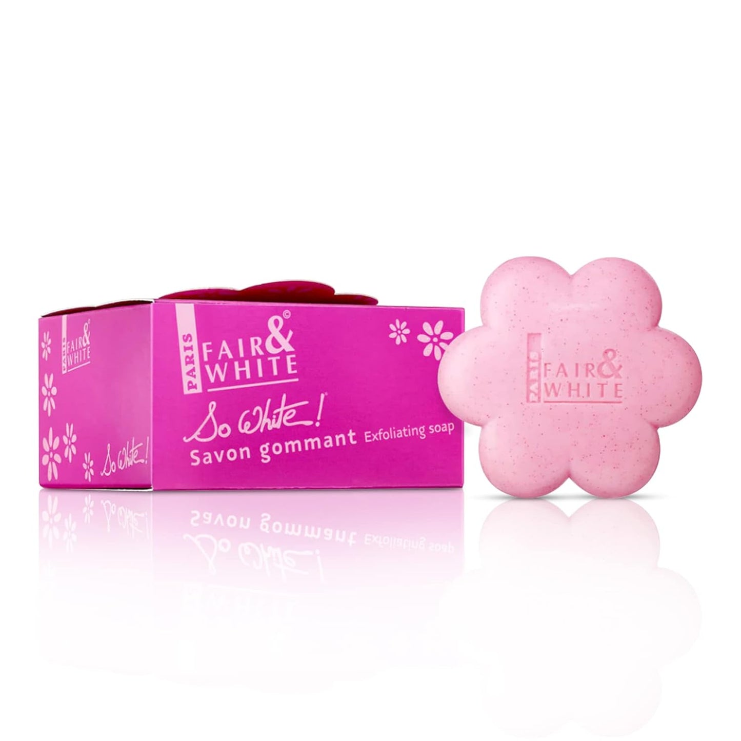 Fair & White So White Skin Brightening Soap - Exfoliating 200g Bar | Reduces Blemishes on Body & Underarms