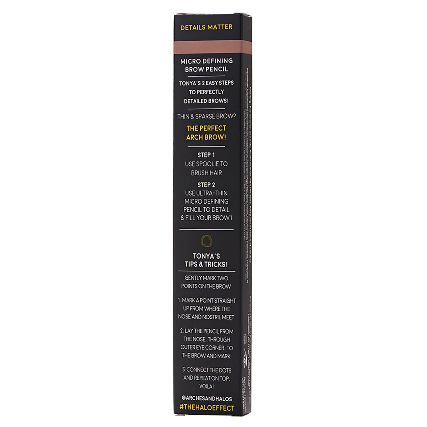 Arches & Halos Micro Defining Brow Pencil - For a Fuller and More Defined Brow, Long-Lasting, Smudge Proof - Vegan and Cruelty Free Makeup - Sunny Blonde, 0.003 oz (Pack of 2)