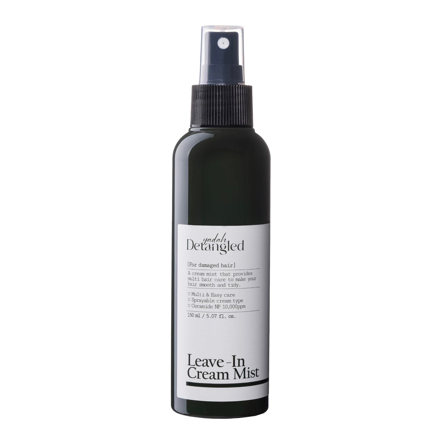 YADAH Detangled Leave-In Cream Mist, 5.07 fl oz, Frizz Care
