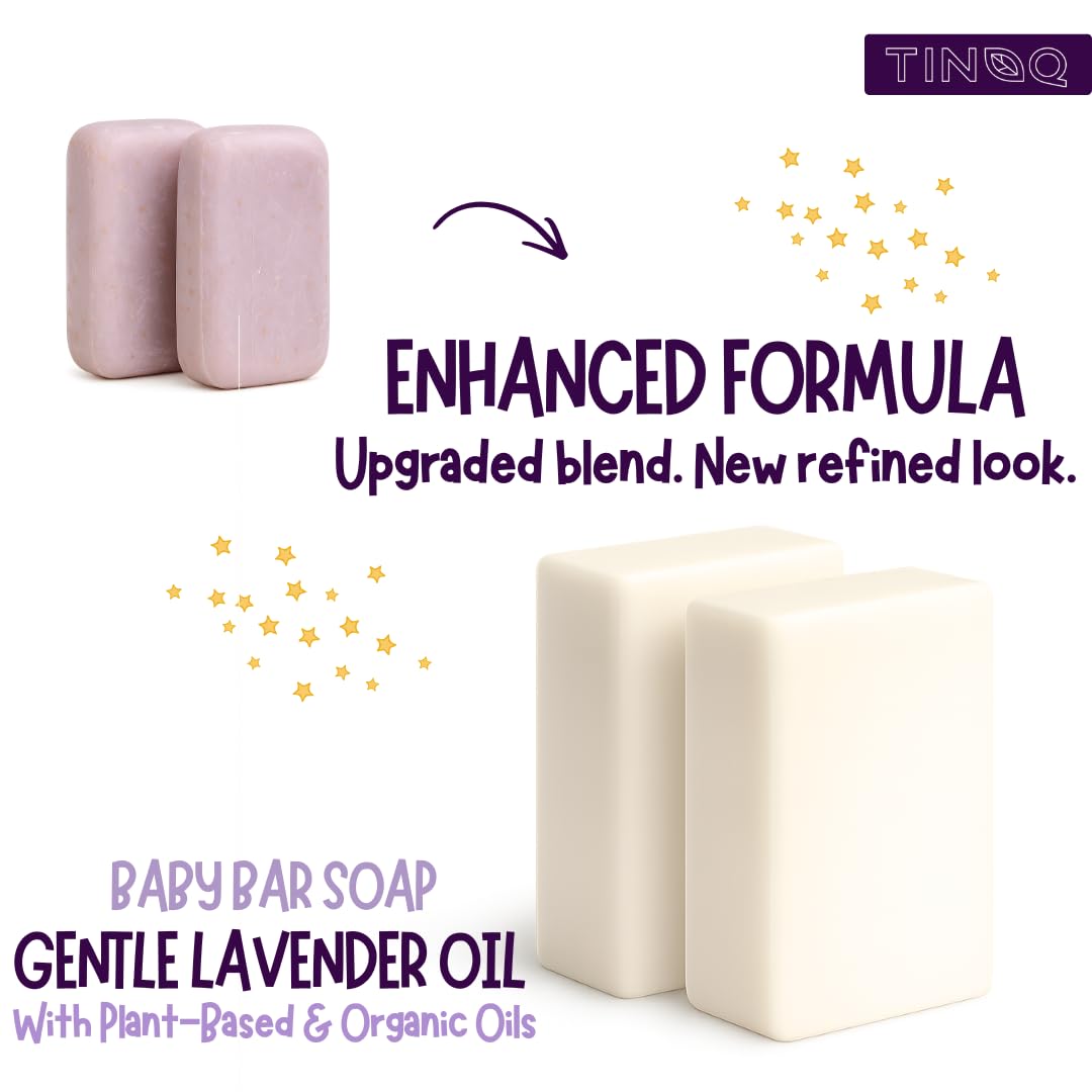 Natural Baby Soap Bar for Sensitive Skin - Organic Lavender | Vegan, 2 Bars