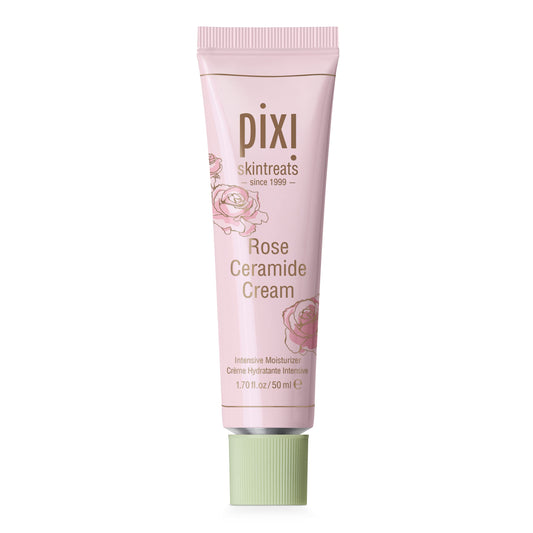 Pixi Beauty Rose Ceramide Hydrating Face Cream | Rose Infused Ceramide Daily Moisturizer | Ultra Rich Barrier Repair Cream for Radiant & Supple Skin Care | 1.70 Fl Oz