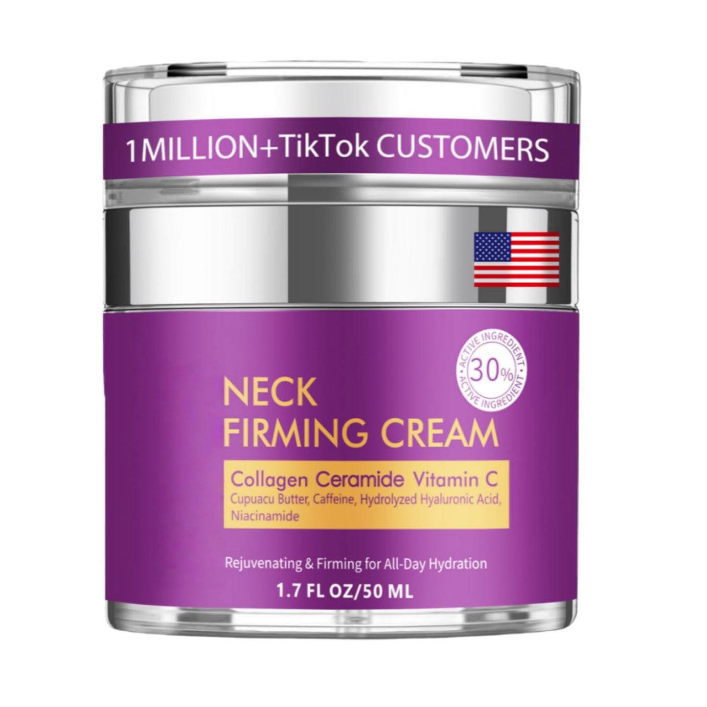 VicGFHS Neck Cream for Tightening and Firming, Wrinkle Cream for Women, Skin Tightening Cream for Face and Body, Hydrating Face Moisturizer for Aging Skin, Facial Skin Care Products 1.7 Fl Oz