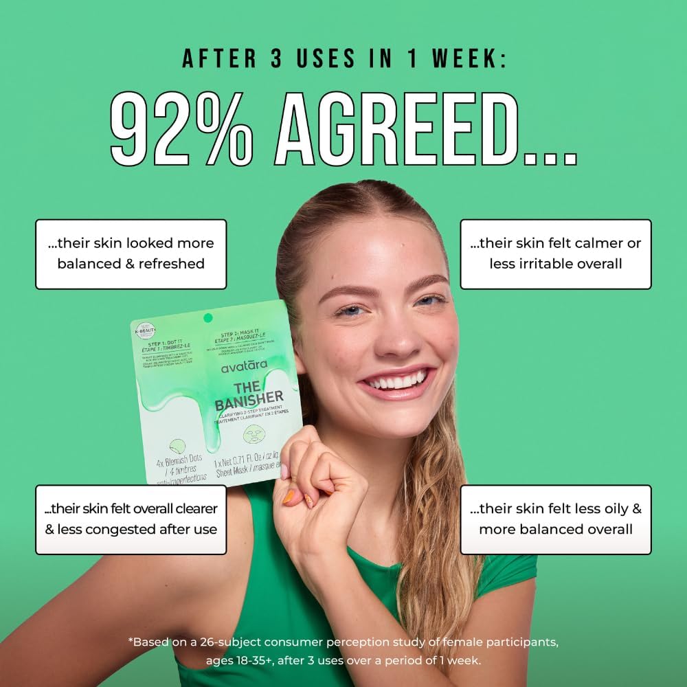 Avatara 2-Step Treatment Sheet Mask Variety 4-Pack - K-Beauty Pre-Mask and Sheet Mask Duos for Tweens and Teens - Hydrating, Brightening, Calming, and Glow Boost - Vegan, Synthetic Fragrance-Free