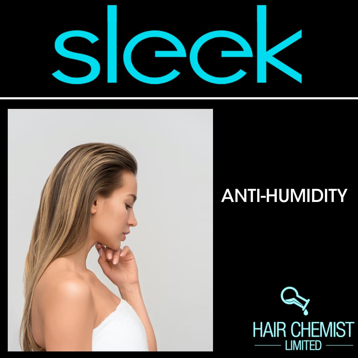 Hair Chemist SLEEK Anti Humidity Shampoo 8 oz. - Frizzy Hair Shampoo for Silky Hair & Super Straight Hair, Anti-Frizz & Smoothing Shampoo