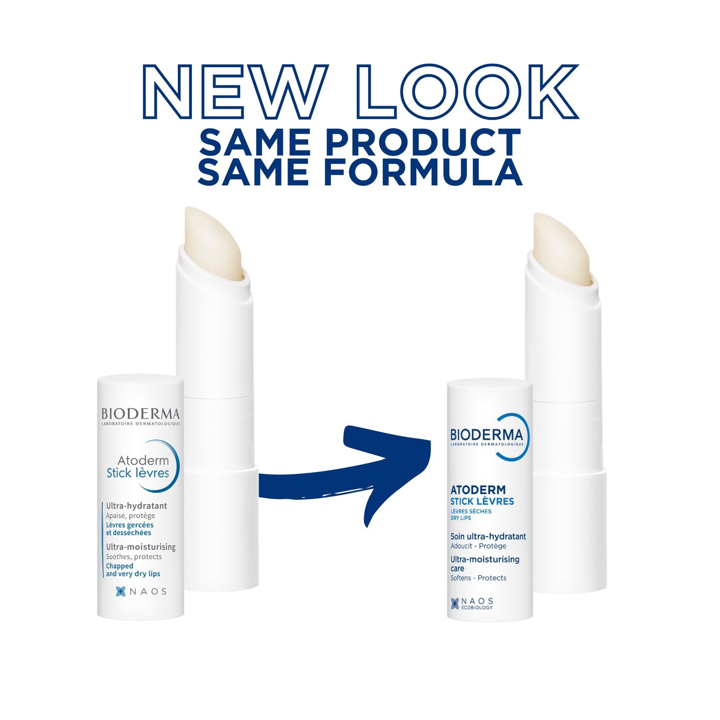 Bioderma - Atoderm - Lip Stick - Hydrating, Soothing and Renewing Lip Stick - for Dry Lips - net wt.0.14 oz.