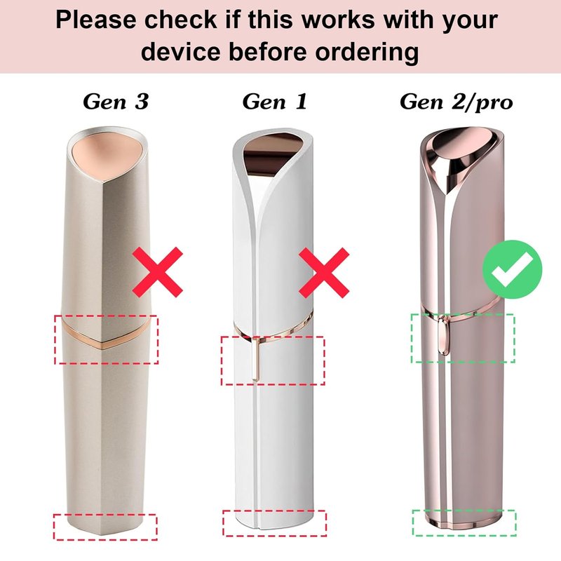 Flawless Facial Hair Remover Replacement Heads - Precision Blades for Gen 2 Hair Removal | Easy to Install