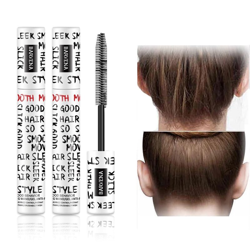 LIHUOMEI Good Behavior Frizz & Flyaway Taming Wand (2pc) Instantly Smooths Flyaways, Slicks Back Styles & Details Edges | 24-Hour Frizz Control Vegan + Cruelty Free