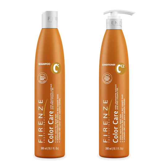 Firenze Professional Color Care Bundle 300ml (10.1 fl oz) Each – Color Protection Shampoo & Conditioner for Blonde, Highlighted & Color-Treated Hair – Sulfate, Salt & Paraben Free