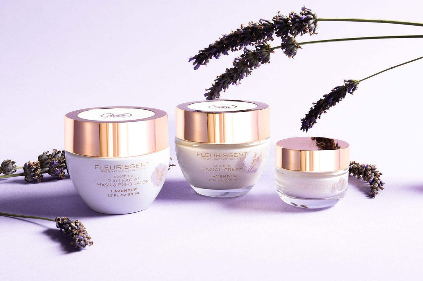 Fleurissent Soothing Facial Cream with Lavender – Long-Lasting Hydration, 6-Flower Fusion, Antioxidant-Rich Botanicals, Supports Smooth & Healthy-Looking Skin, Nourishing & Moisturizing, 0.5FLOZ(15ML)