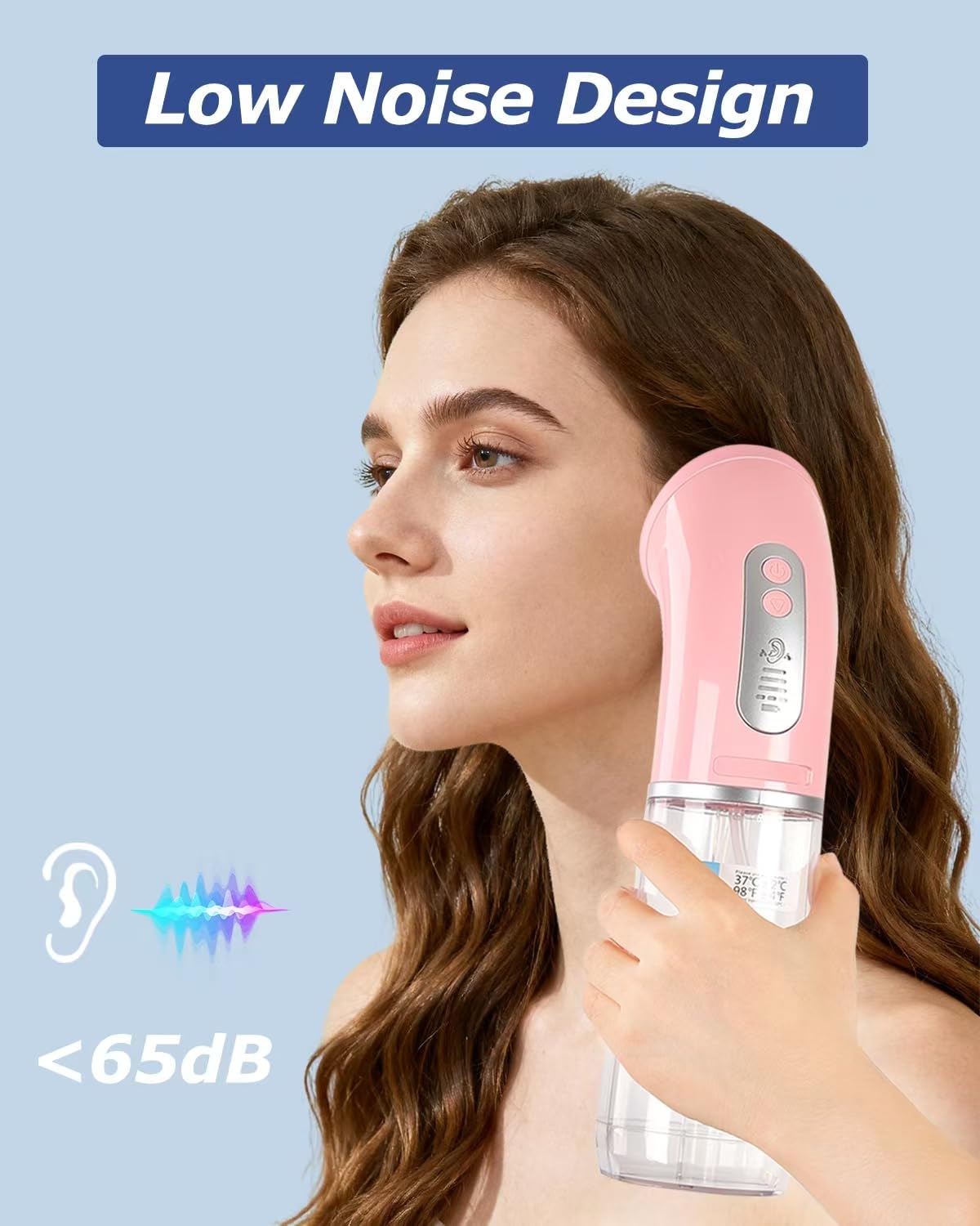 Upgraded Electric Ear Cleaner,Earwax Removal with 250ML Dual Water Tank Design,4 Water Pressures for Powerful Cleaning,8 Soft Earbuds,USB Charging,IPX7 for Safe and Effective Earwax Flushing