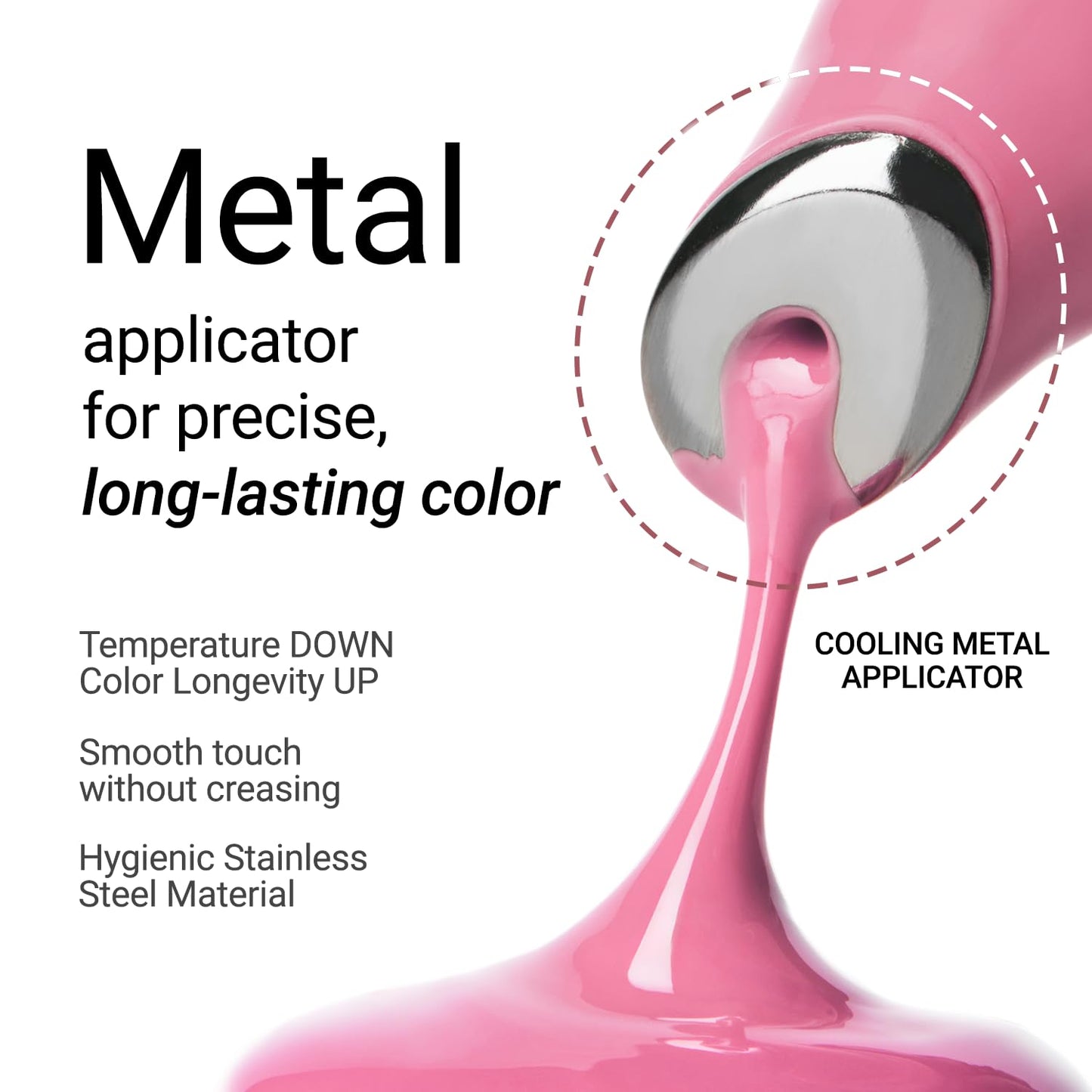 JUNG SAEM MOOL LIP-PRESSION Metal Serum Gloss | Hydrating Tinted Lip Balm with a Hygiene Precision Metal Applicator & Serum Infused Ingredients, Korean Lip Plumper Gloss (Barbiemuse)