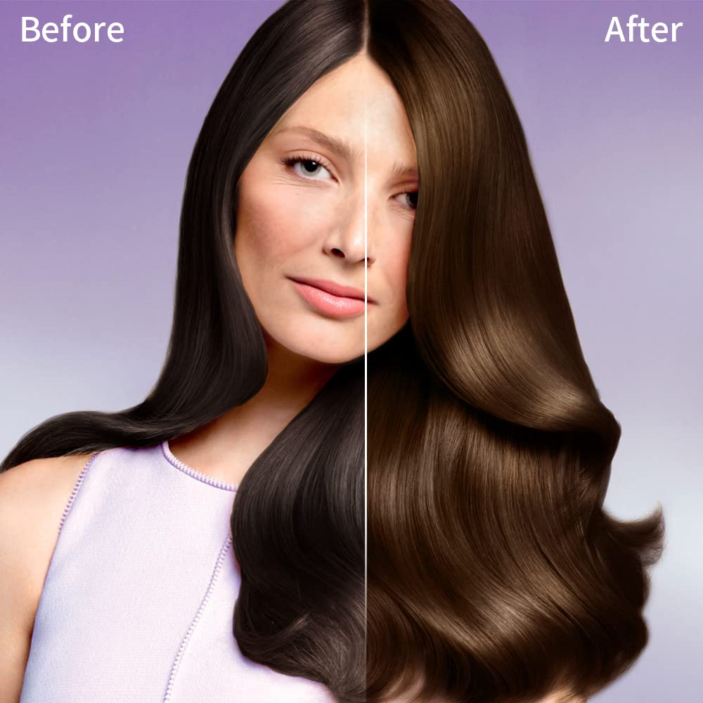 cosmpro Hair Dye Shampoo Chestnut Brown Hair Color Shampoo for Gray Hair Coverage Hair Dye Shampoo 3 in 1 for Men and Women, Instant Color Shampoo