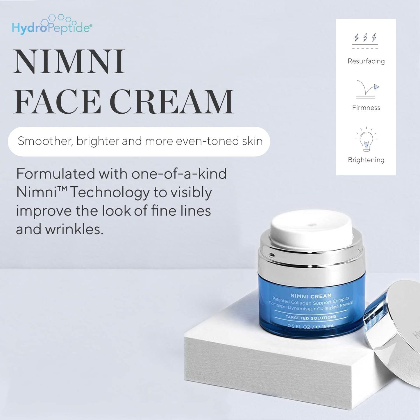 HydroPeptide Nimni Cream - 0.25% Retinol Anti-Aging Booster for Skin Elasticity | 0.5 Ounce
