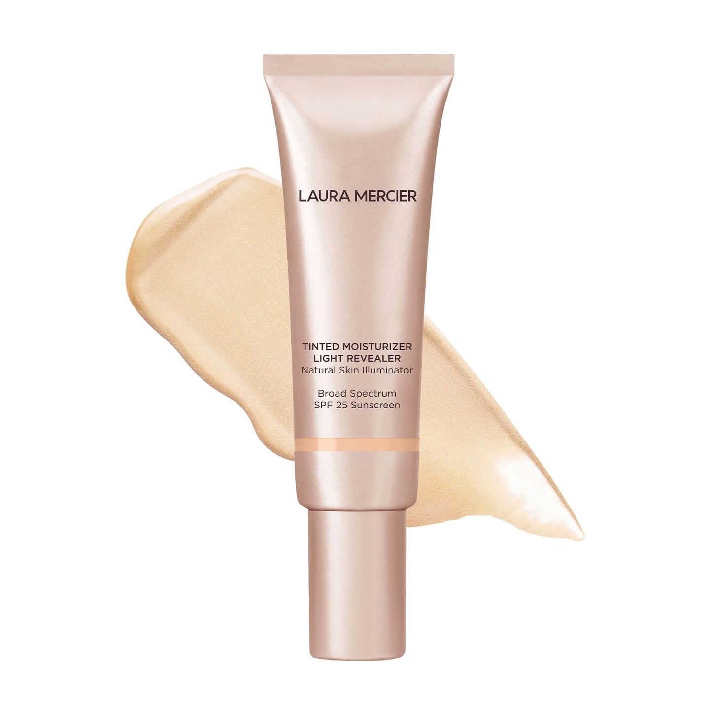 Laura Mercier Tinted Moisturizer Light Revealer Natural Skin Illuminator with SPF 25: All Day Hydration, Ultra-Sheer Coverage, Luminous & Radiant Finish, Skin Tint, Petal