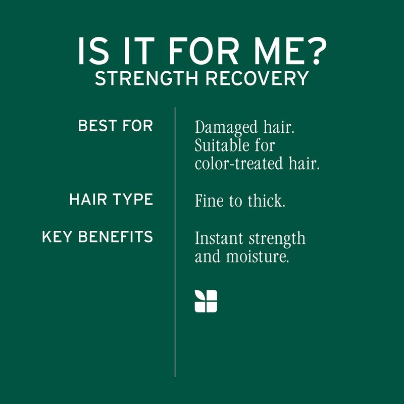 Biolage Strength Recovery Shampoo - Reduces Breakage & Detangles, Instantly Strengthens and Moisturizes, For Damaged Hair, With Olive Squalane & Vegan Proteins, Paraben & Mineral Oil-Free, 13.5 Fl Oz