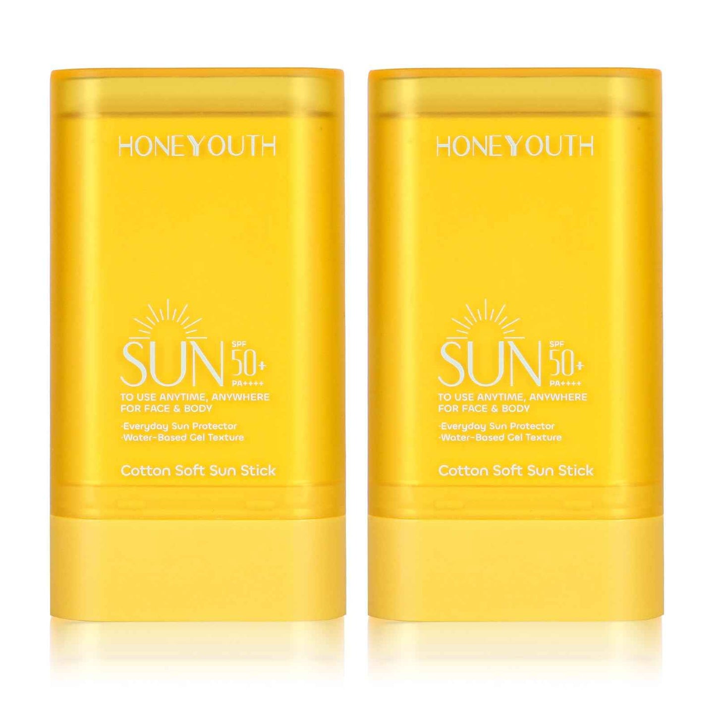 Sunscreen Stick SPF 50+ PA++++ 0.56Oz | Water Resistant (80 Min) | Face & Body Sunscreen for Sensitive Skin | Non-Greasy, No White Cast | Compact Travel-Friendly Sun Protection (pack of 2)