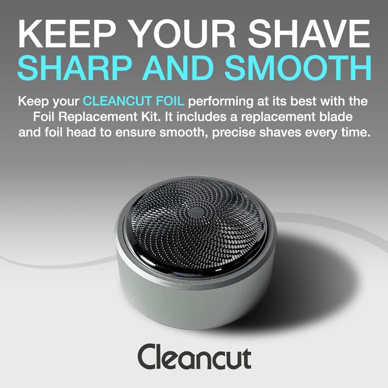 Cleancut ES412 Replacement Kit - Precision Shaving Blade & Foil Head - Easy Installation, Made in Japan