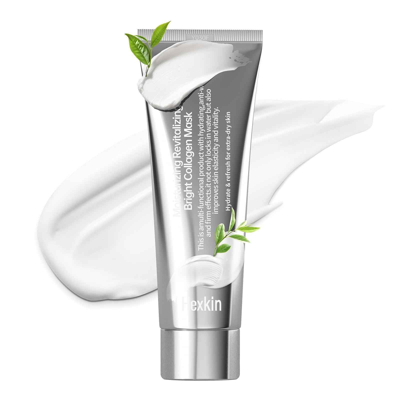 Hexkin Collagen Peel Off Facial Mask Wrapping Peel Off Face Mask Elasticity Hydration Care, Reduces Sagging Dullness For Glowing Skin Korean Skin Care, 2.82oz.