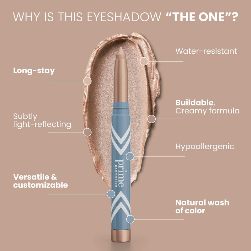 PrimeEyes Eye Brightener for Mature Women - Creamy Eye Shadow Sticks | Hypoallergenic, Long-Lasting, Water-Resistant