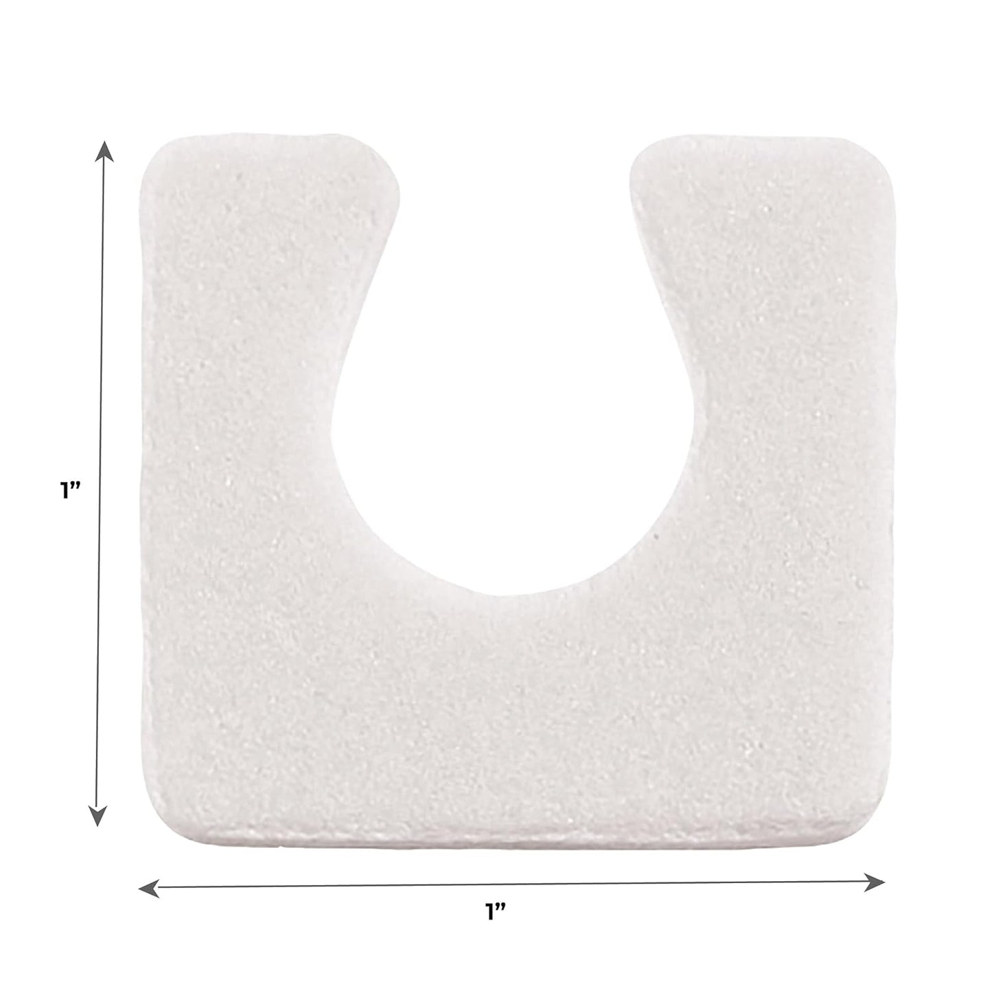 ForPro Sole Toe Separators - Black Luxurious Foam Separators - Individual Toe Separators for Pedicures â€“ 144-Count