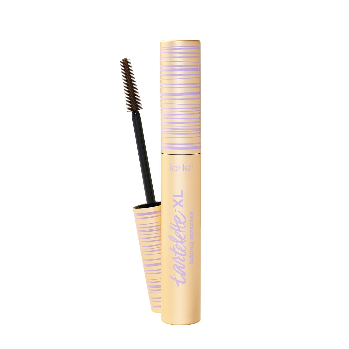 tarte tartelette XL tubing mascara – Lash Extensions in a Tube with Peptide, Extra-Bold Buildable Length & Volume, Smudge-Proof Longwear, Easy-to-Remove, Vegan & Cruelty-Free, full size, brown
