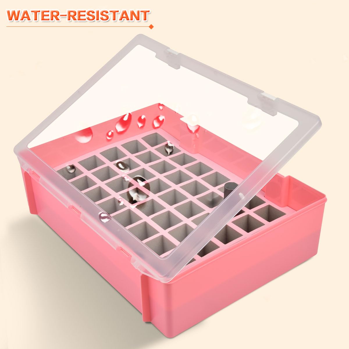 ALCYON Universal Nail Polish Holder & Organizer Contains 54 Bottles for Gellen, for Beetles, for Sally Hansen, for OPI, for Essie and Other Fingernail Polish (ONLY A CASE)-Pink