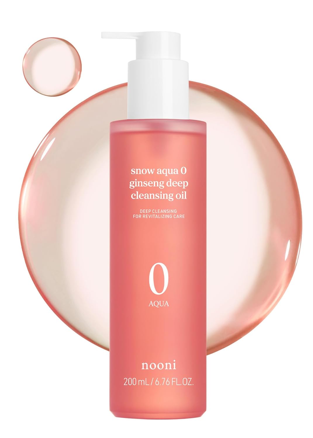 Korean Cleansing Oil DUO - Snow Aqua 0 LHA & Ginseng Deep Cleanser Bundle | 6.76 fl. oz Each