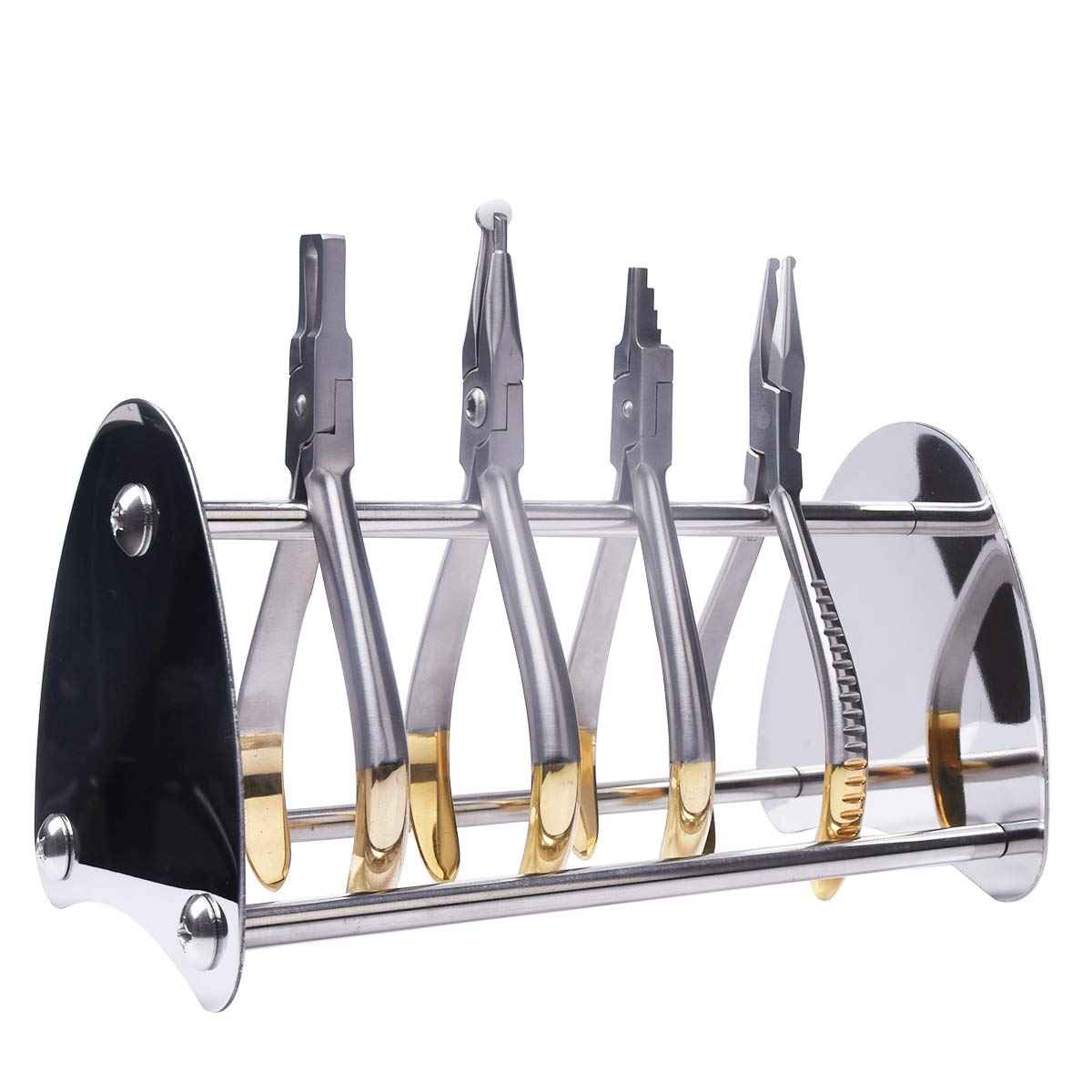 ANNWAH Dental Orthodontic Pliers Holder - Jewelry Pliers Rack Shelf Forceps Organizer Dental Stainless Steel Stand Holder for Orthodontic Equipment