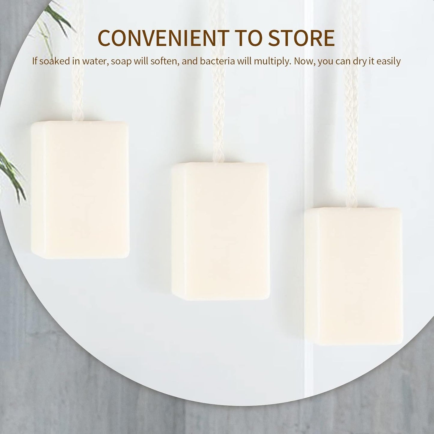 Men's Bar Soap - Natural Soap On A Rope | 4-Pack, 200g Each for Body & Face Care