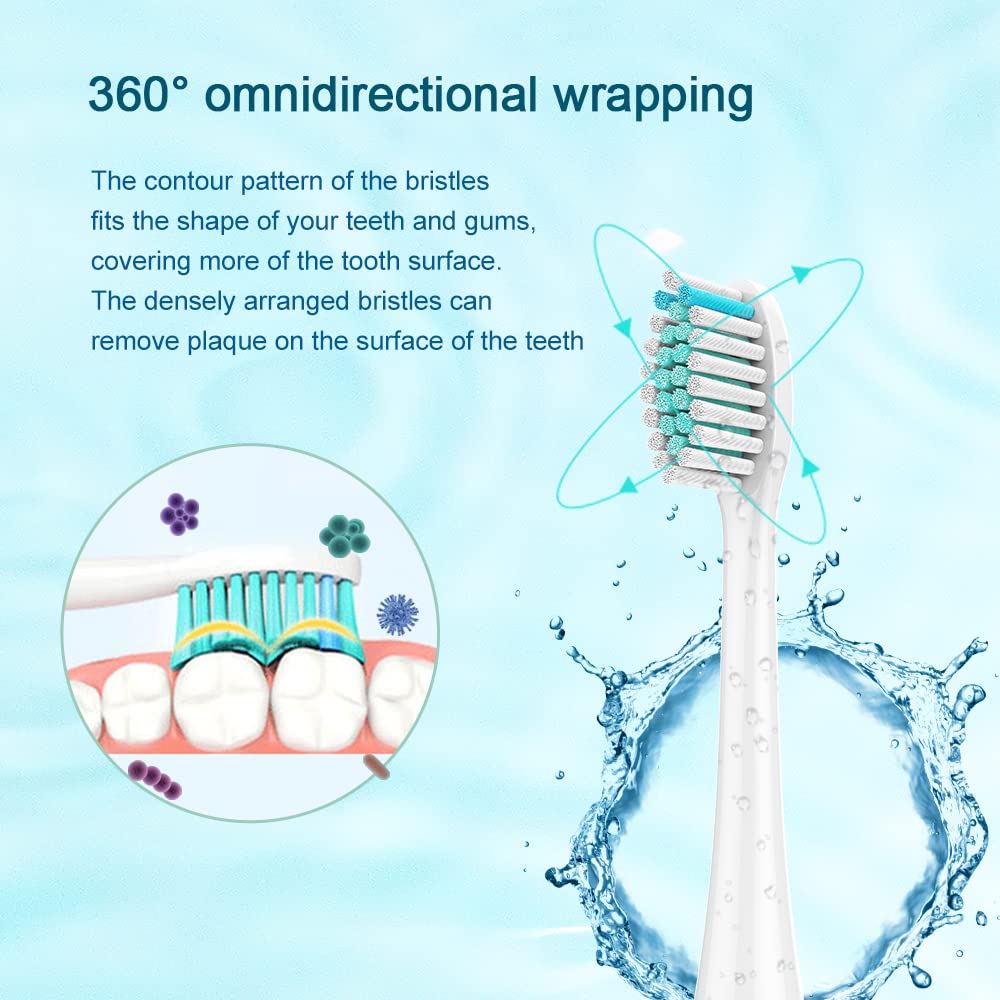 NEDIFON Replacement Toothbrush Heads Compatible with Philips Sonicare Electric Toothbrush, 8 Pack