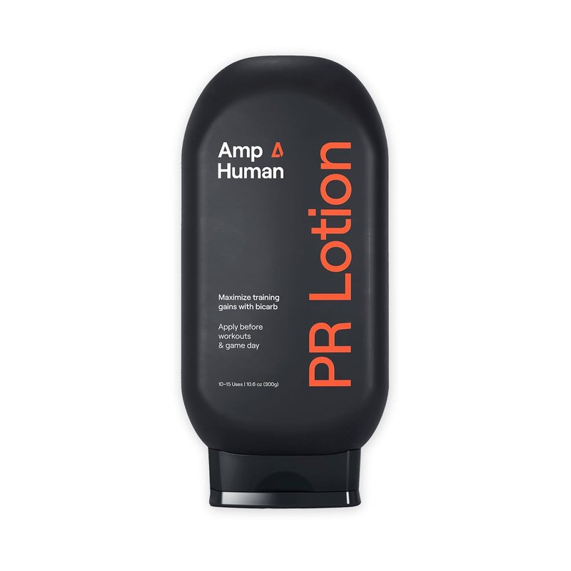 Amp Human PR Lotion - Bicarb Sports Performance & Recovery Lotion - Natural Electrolyte | 300g Bottle