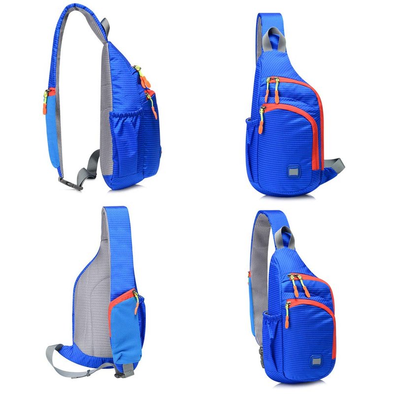 Peicees Medium Sling Backpack Waterproof Unisex Shoulder Bag Chest Crossbody Daypack