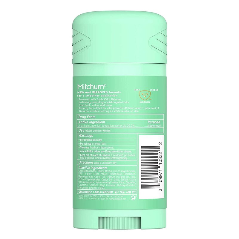 Mitchum Women Triple Odor Defense Invisible Solid 48HR Antiperspirant & Deodorant, Pure Fresh, 2.7 OZ - 6 Pack