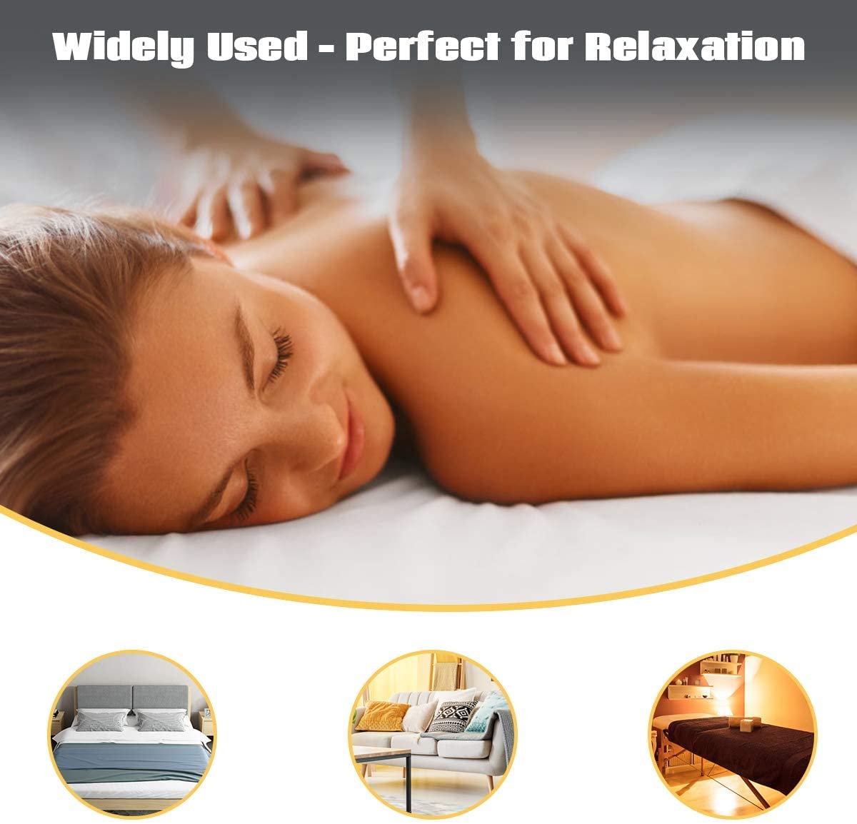 BUSHLY Massage Table Warmer 71” x 30” (L x W), Portable Massage Heating Pad 5 Heat Settings & Timer, Electric Heating Pad with Overheating Protection for Spa Table, Massage Bed