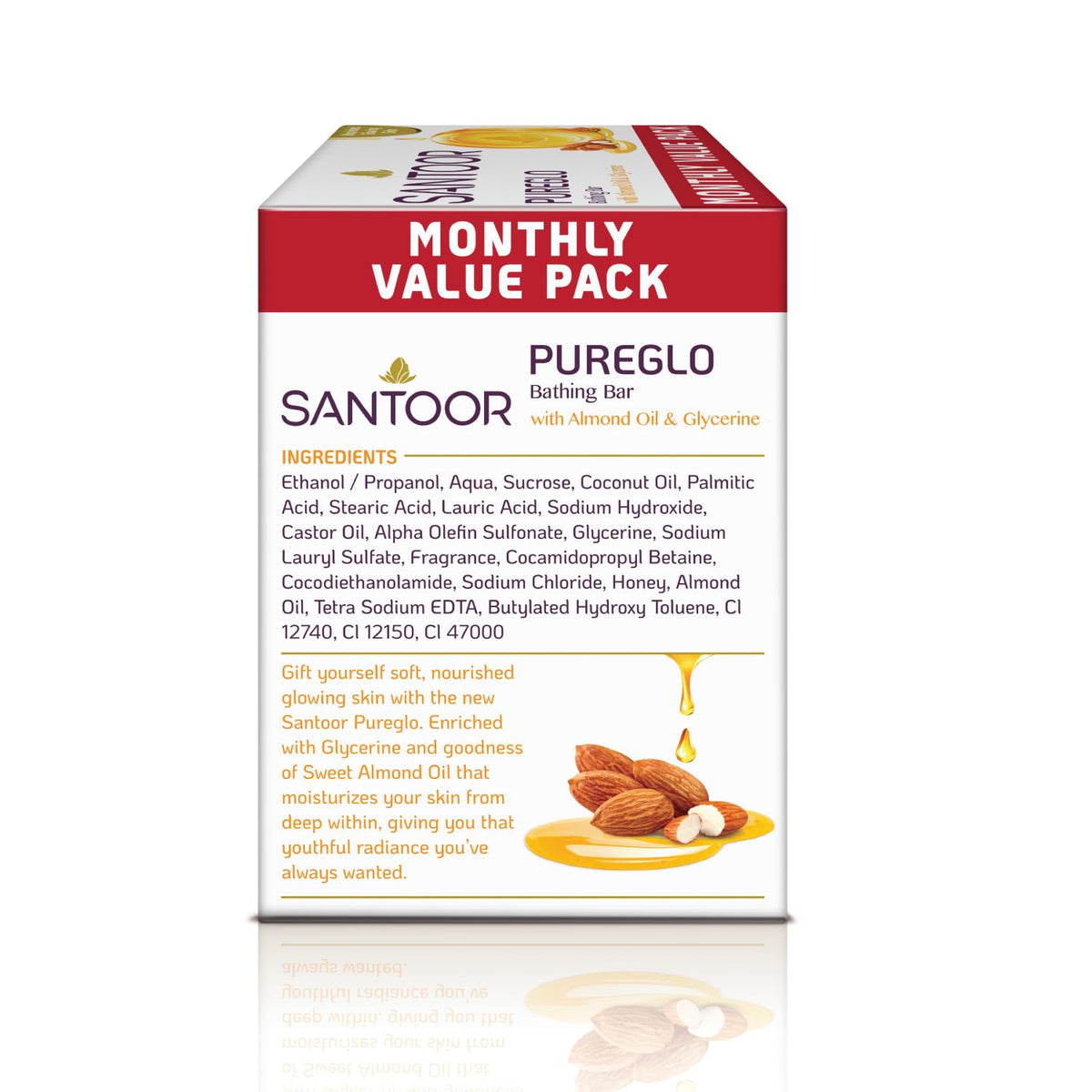 Santoor PureGlo Glycerine Soap, 125g