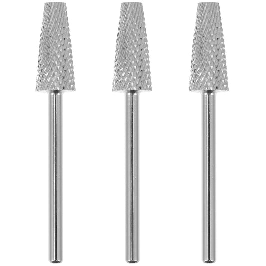 minkissy Manicure Grinding Head Nail Art Polishing Bits for Electric Nail Drill Replacement 3Pcs Durable Grinding Tools for Hand and Foot Care