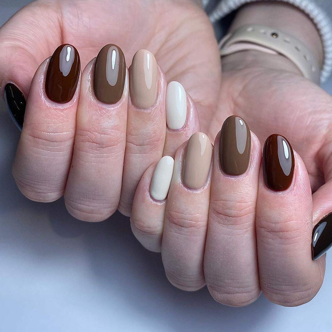 Vishine Gel Nail Polish Set of 6 Nude Beige Colors UV LED Soak Off Gel Nail Polish Set Nail Art Gift Starter Kit 8ml