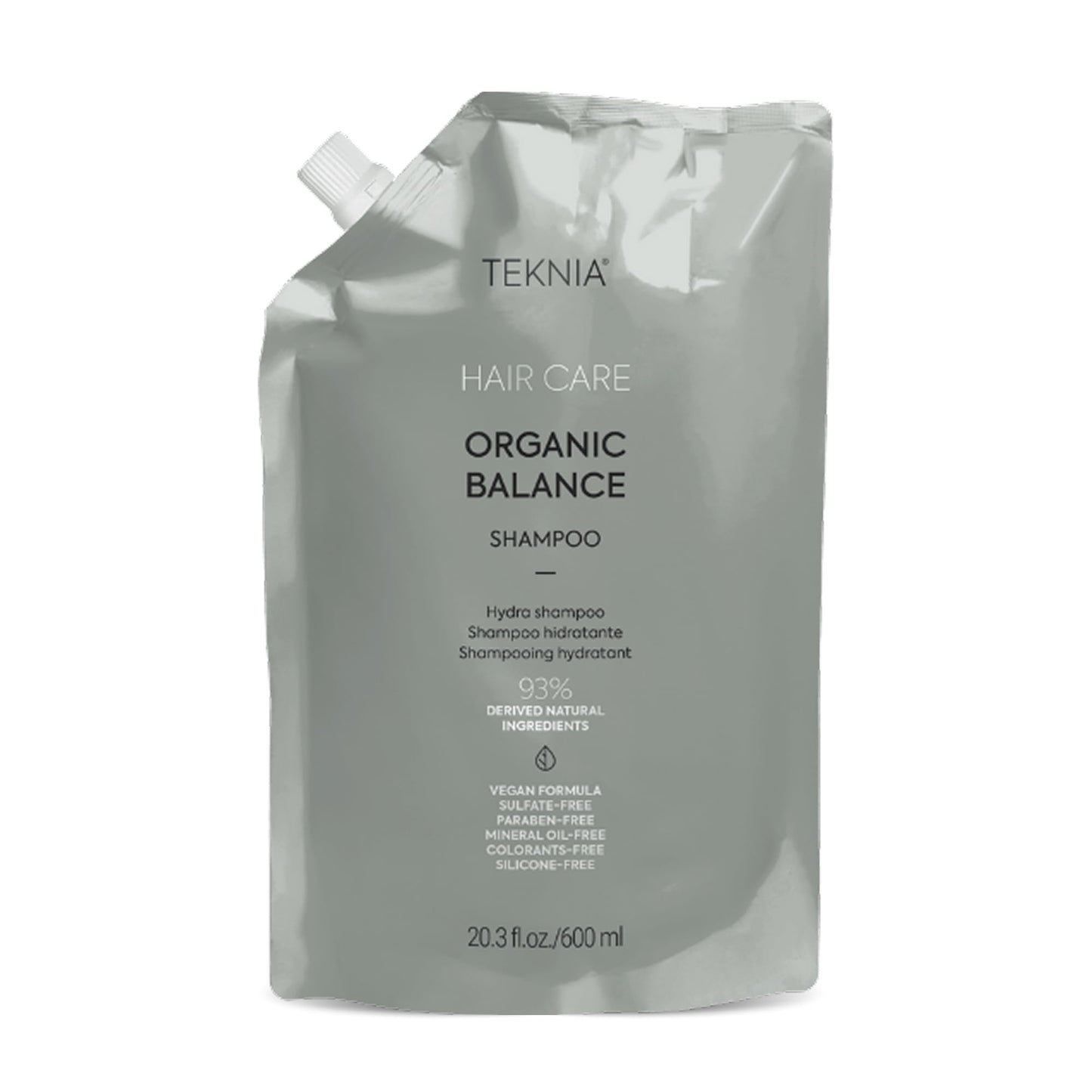 LAKMÉ Teknia Organic Balance Shampoo, Hydrating Shampoo, Hydration for Scalp and Hair, 20.3 Fl Oz