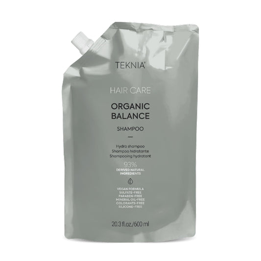 LAKMÉ Teknia Organic Balance Shampoo, Hydrating Shampoo, Hydration for Scalp and Hair, 20.3 Fl Oz
