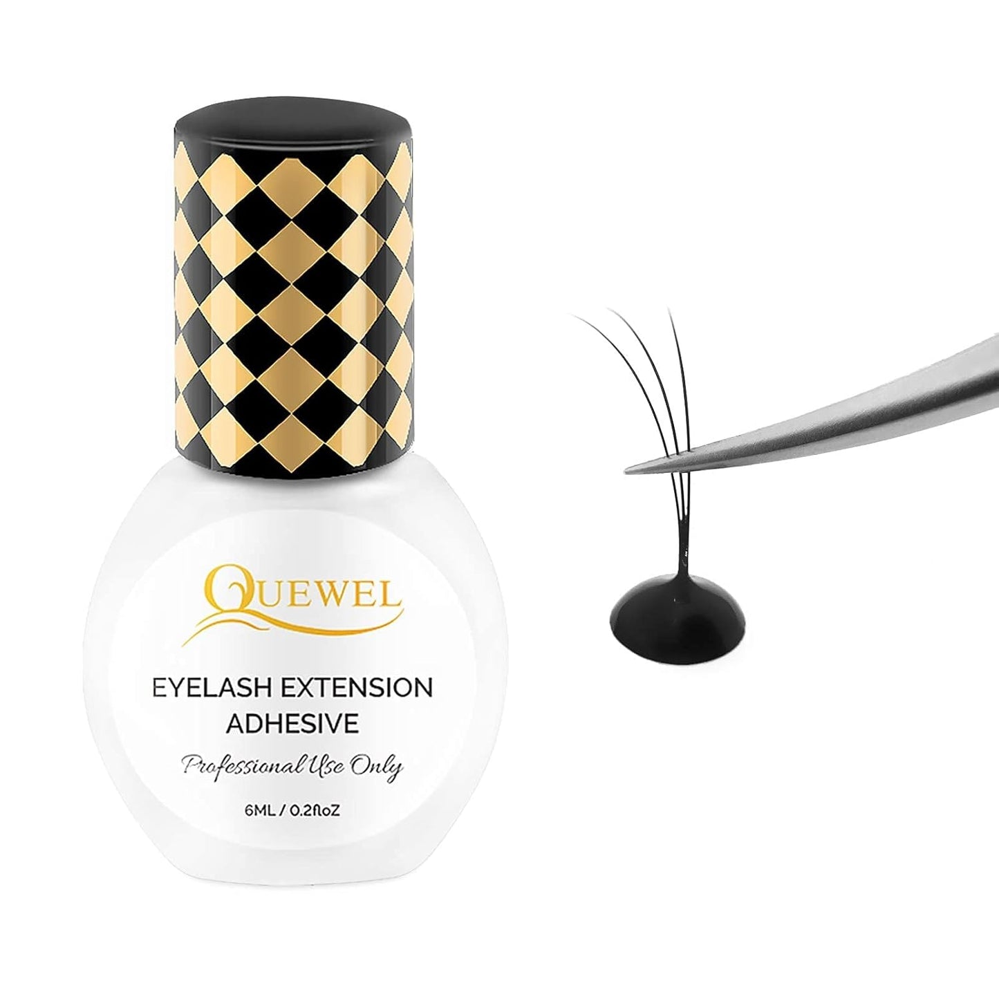 Volume Eyelash Extensions - 0.07 D Curl Mixed Tray (8-15mm) + Classic 0.15 D Curl (8-14mm) + Strong Black Adhesive (6ml)