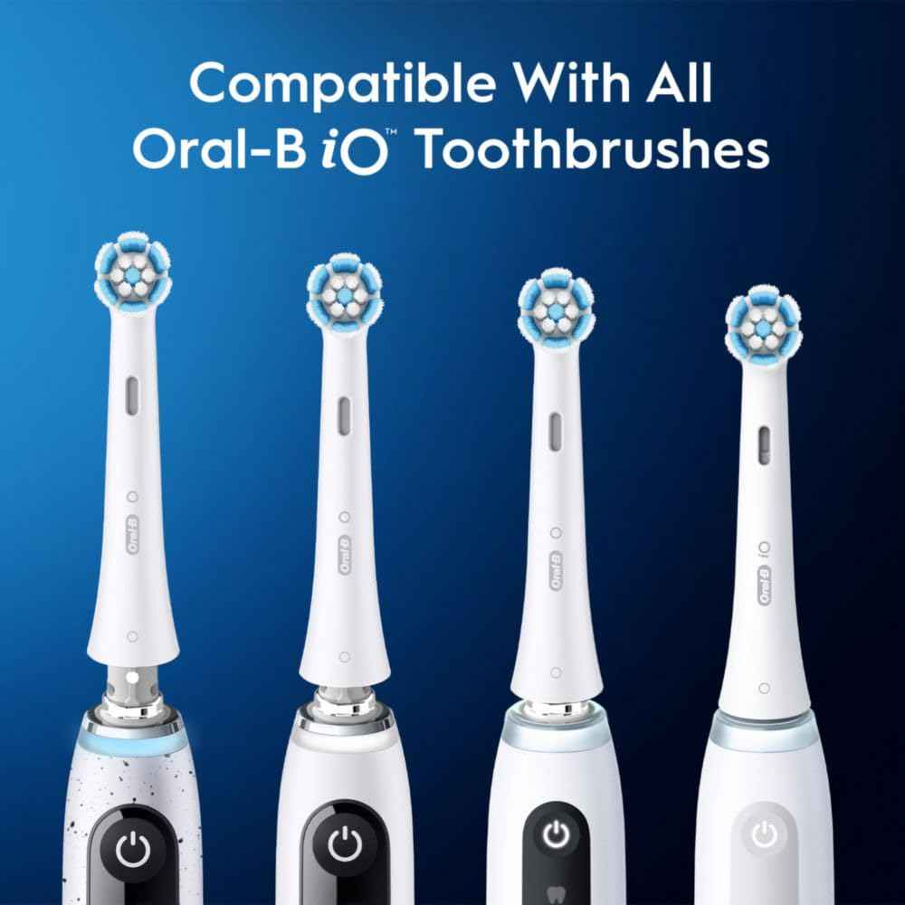 Oral-B iO Series Gentle Care Electric Toothbrush Replacement Brush Heads for an Oral-B Electric Toothbrush, 2 count, White