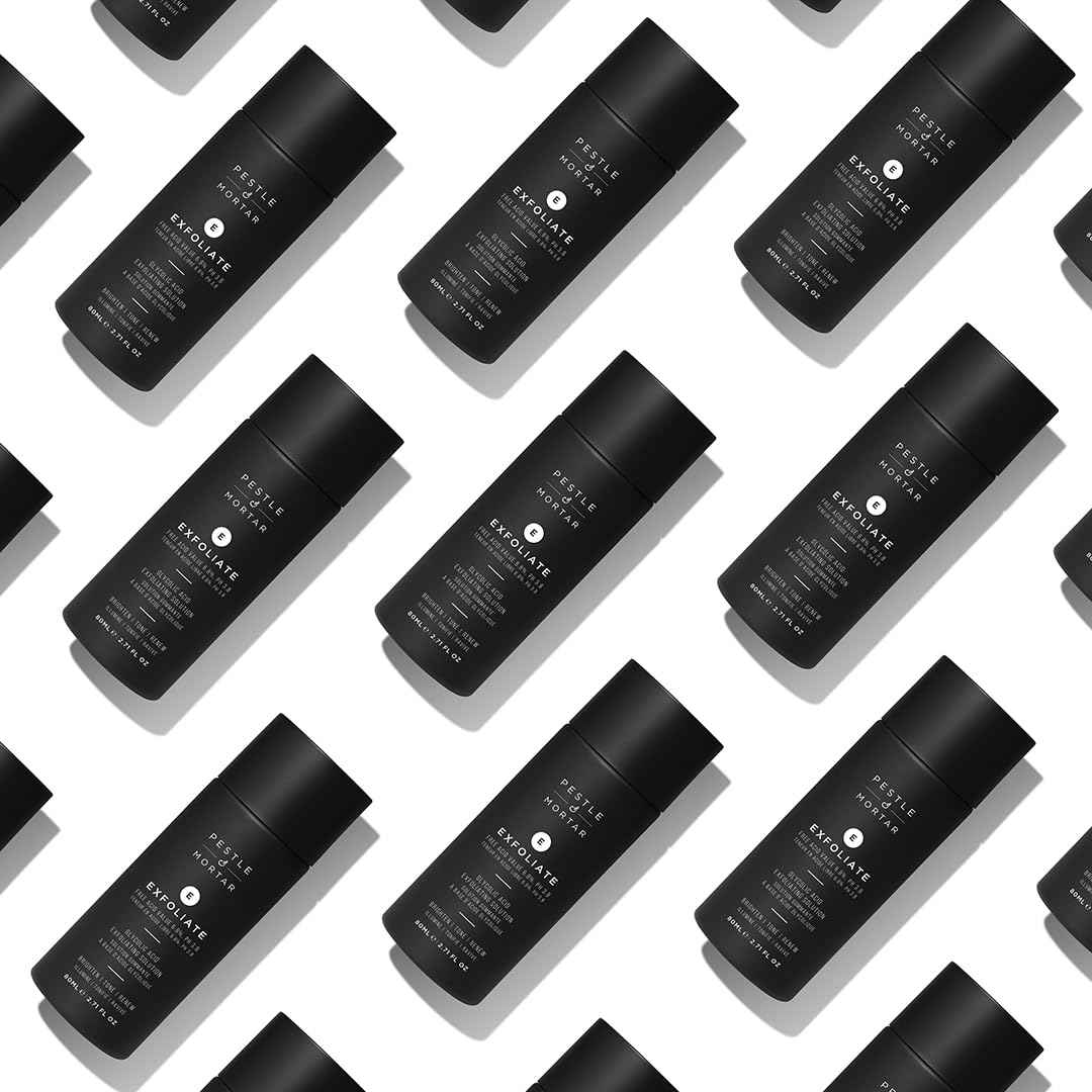 Pestle & Mortar Exfoliate 6.8% Glycolic Acid Facial Toner, Minimizes Pores and Even Skin Tone, Gentle AHA Exfoliator for face, Vegan & Cruelty-Free, 80ml