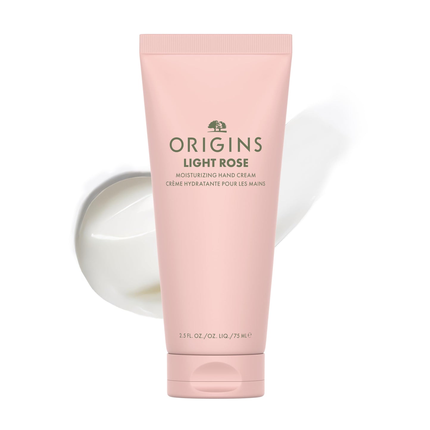 Origins Light Rose Moisturizing Hand Cream | Hydrates & Softens Dry Skin | With Plant-Derived Glycerin, Travel Size, 2.5 Fl Oz