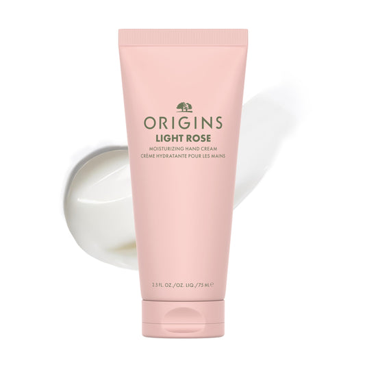 Origins Light Rose Moisturizing Hand Cream | Hydrates & Softens Dry Skin | With Plant-Derived Glycerin, Travel Size, 2.5 Fl Oz